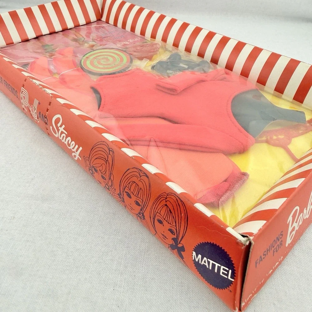 Vintage Barbie Shape-Ups #1782 Complete Never Opened Box Japan 1969 Stacey PJ